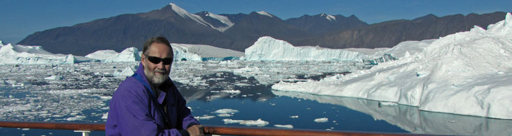 Jim Halfpenny in Karret Fjord, Greenland